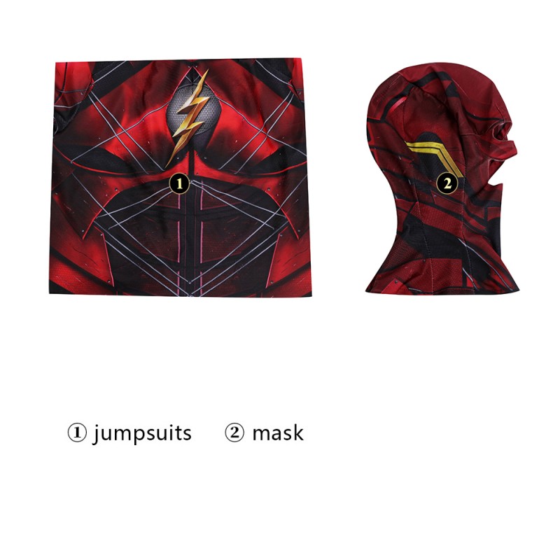 2023 Barry Allen Cosplay Costumes Halloween Jumpsuit
