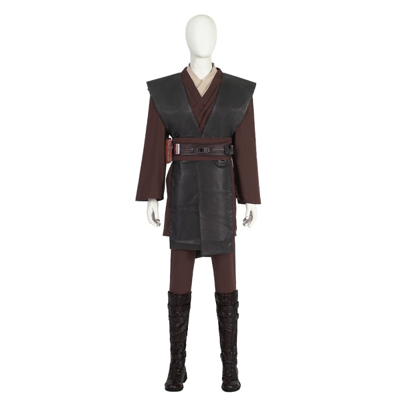 Anakin Skywalker Cosplay Costumes Star Wars Episode II Attack of the Clones Halloween Suit