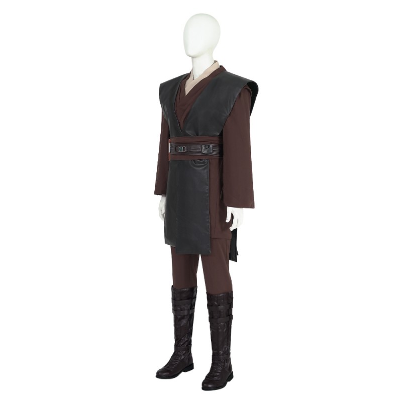 Anakin Skywalker Cosplay Costumes Star Wars Episode II Attack of the Clones Halloween Suit