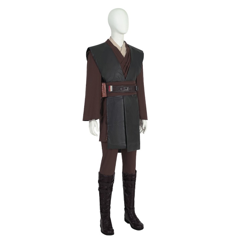 Anakin Skywalker Cosplay Costumes Star Wars Episode II Attack of the Clones Halloween Suit
