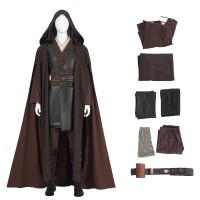 Anakin Skywalker Cosplay Costumes Star Wars Episode II Attack of the Clones Halloween Suit