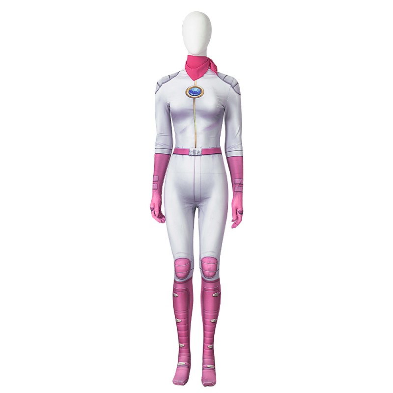 The Super Mario Bros Cosplay Costumes Princess Peach Jumpsuit