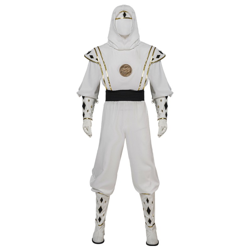 Mighty Morphin Power Rangers Tommy Oliver White Cosplay Costumes MMPR Cosplay Suit