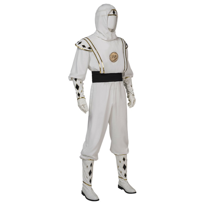 Mighty Morphin Power Rangers Tommy Oliver White Cosplay Costumes MMPR Cosplay Suit