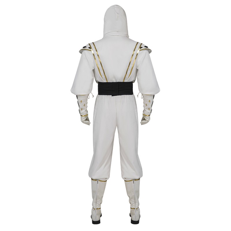 Mighty Morphin Power Rangers Tommy Oliver White Cosplay Costumes MMPR Cosplay Suit