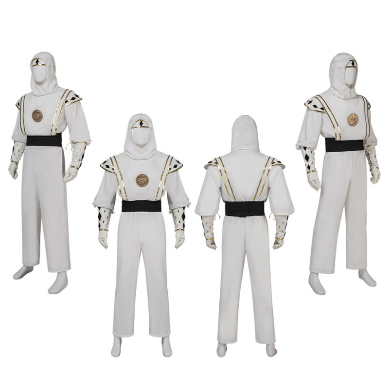 Mighty Morphin Power Rangers Tommy Oliver White Cosplay Costumes MMPR Cosplay Suit