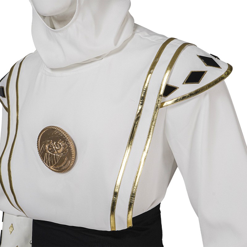 Mighty Morphin Power Rangers Tommy Oliver White Cosplay Costumes MMPR Cosplay Suit