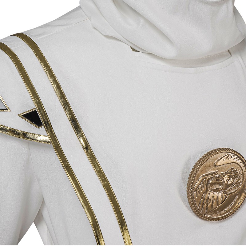 Mighty Morphin Power Rangers Tommy Oliver White Cosplay Costumes MMPR Cosplay Suit