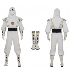 Mighty Morphin Power Rangers Tommy Oliver White Cosplay Costumes MMPR Cosplay Suit