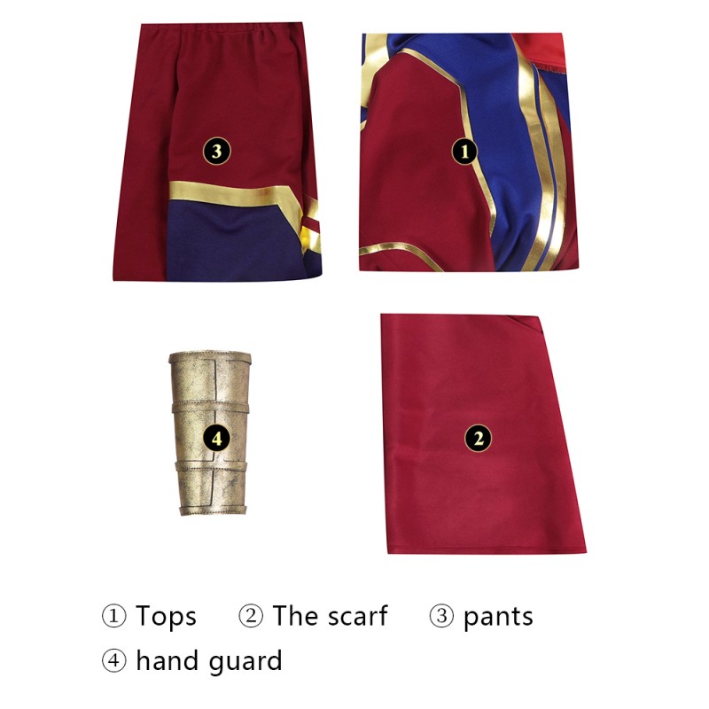 The Marvels Kamala Khan Cosplay Costumes Ms Marvel Cosplay Suit