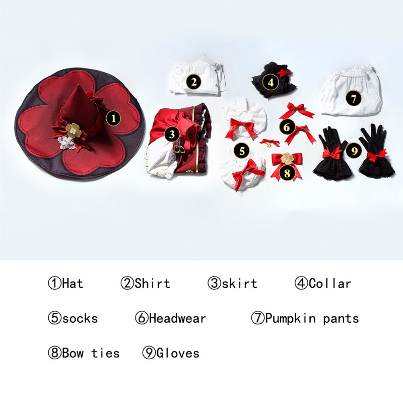 2023 Genshin Impact Cosplay Costumes Klee Halloween Suit