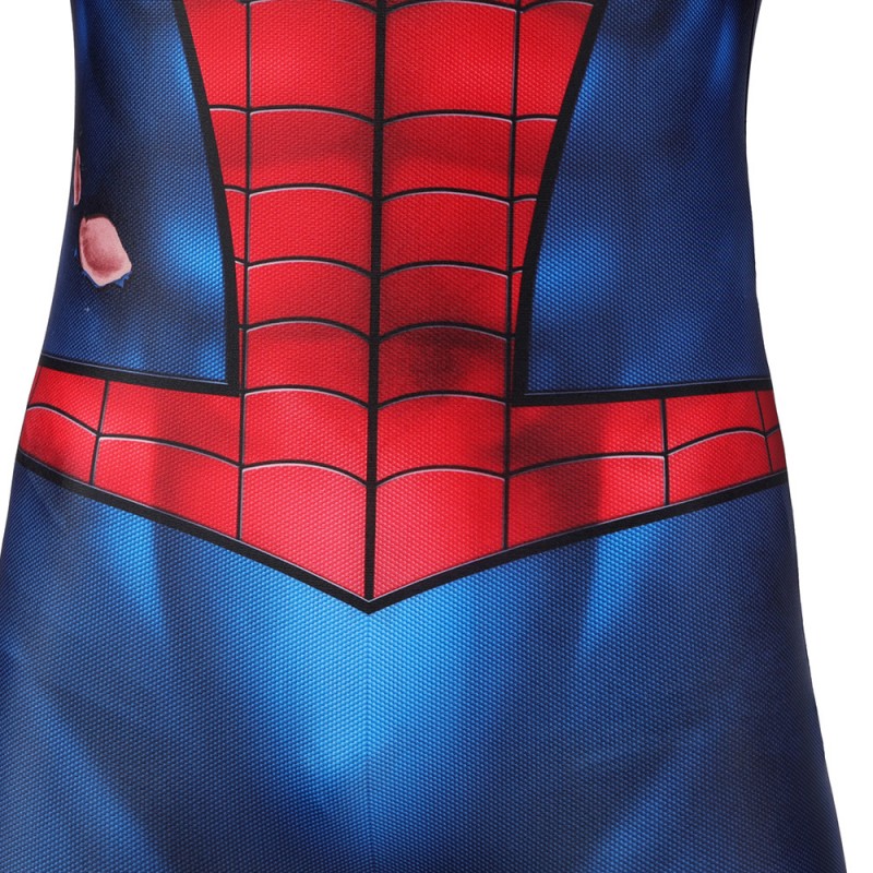 Kids Spider-Man PS5 Classic Jumpsuit Damaged Edition Cosplay Costumes