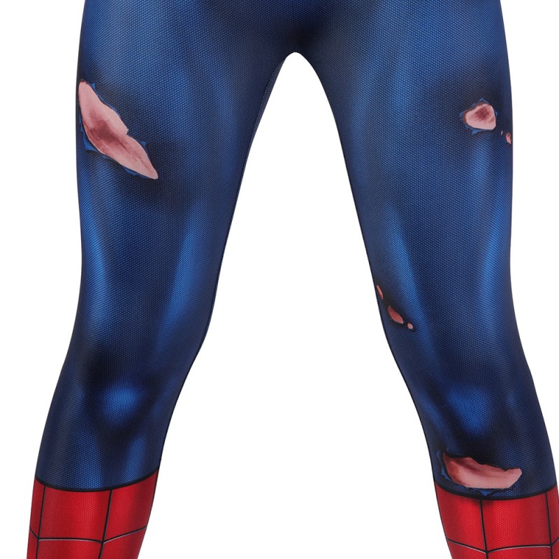 Kids Spider-Man PS5 Classic Jumpsuit Damaged Edition Cosplay Costumes
