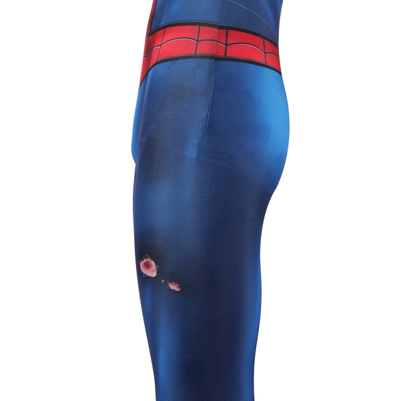 Kids Spider-Man PS5 Classic Jumpsuit Damaged Edition Cosplay Costumes