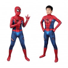 Kids Spider-Man PS5 Classic Jumpsuit Damaged Edition Cosplay Costumes