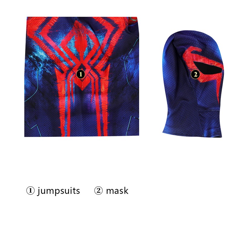 Spider-Man Across The Spider-Verse Jumpsuit 2099 Miguel O'Hara Cosplay Costumes