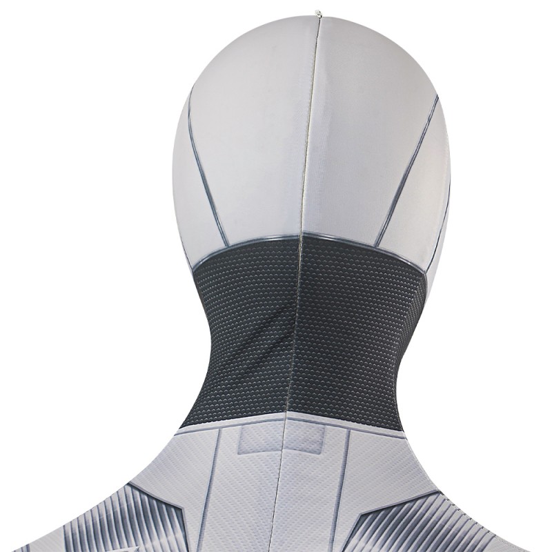 2023 Spiderman PS4 White Armor Jumpsuit Cosplay Costume