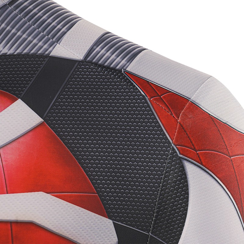 2023 Spiderman PS4 White Armor Jumpsuit Cosplay Costume