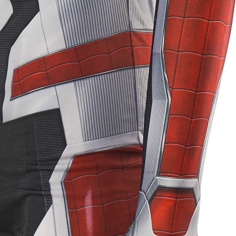 2023 Spiderman PS4 White Armor Jumpsuit Cosplay Costume