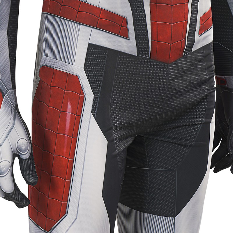 2023 Spiderman PS4 White Armor Jumpsuit Cosplay Costume