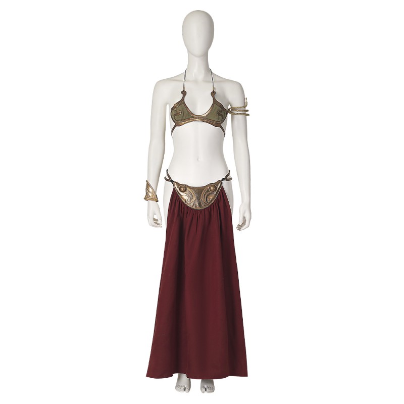Star Wars 6 Princess Leia Cosplay Costumes Slave Outfit