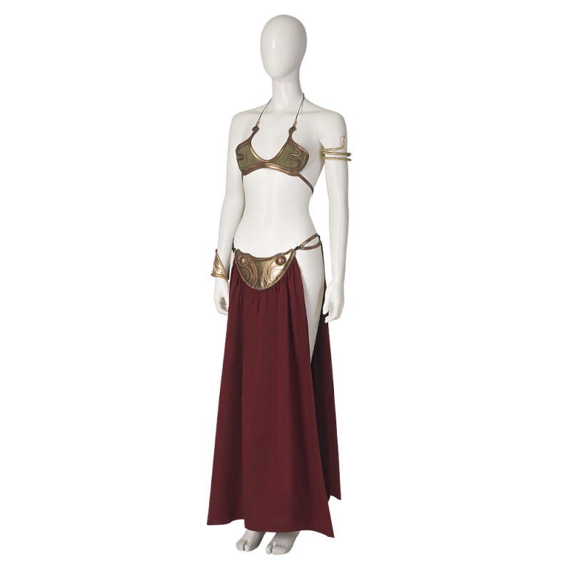 Star Wars 6 Princess Leia Cosplay Costumes Slave Outfit
