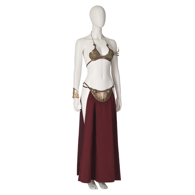 Star Wars 6 Princess Leia Cosplay Costumes Slave Outfit