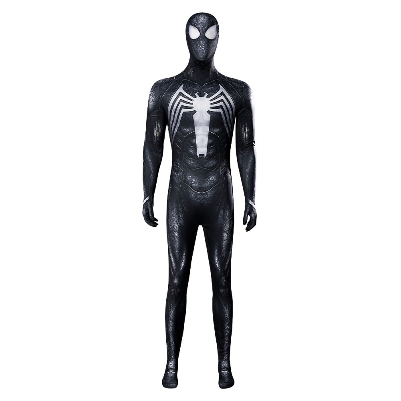 Spider-Man 2 Symbiote Battle PS5 Cosplay Costumes Venom Black Suit