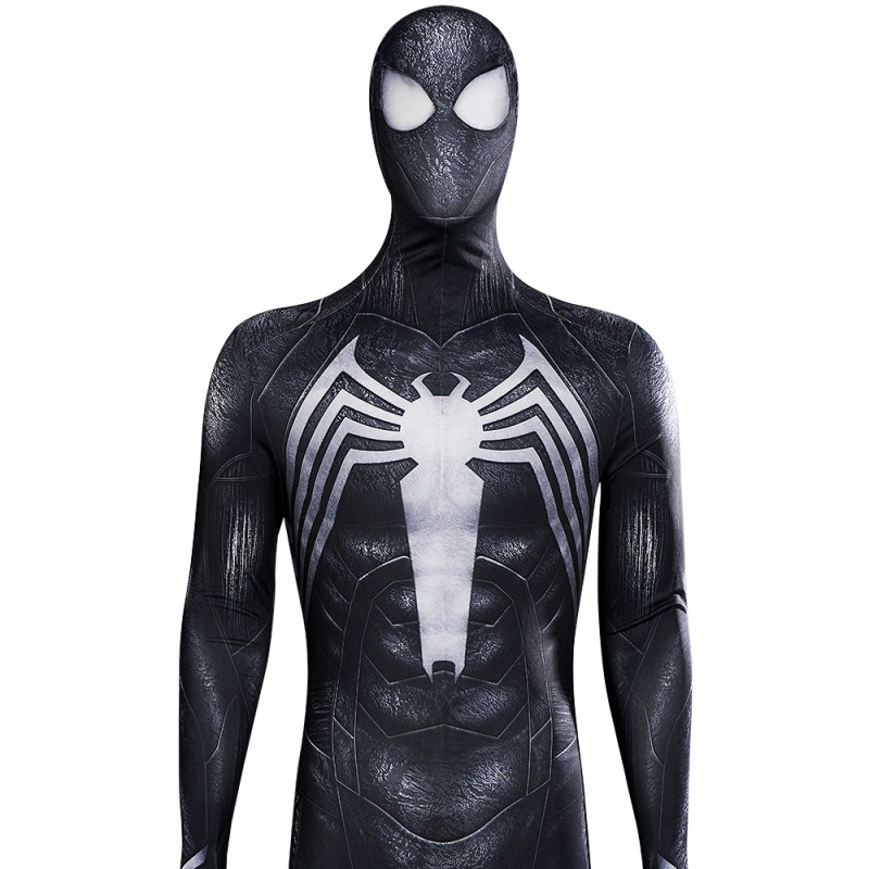 Spider-Man 2 Symbiote Battle PS5 Cosplay Costumes Venom Black Suit