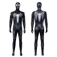 Spider-Man 2 Symbiote Battle PS5 Cosplay Costumes Venom Black Suit
