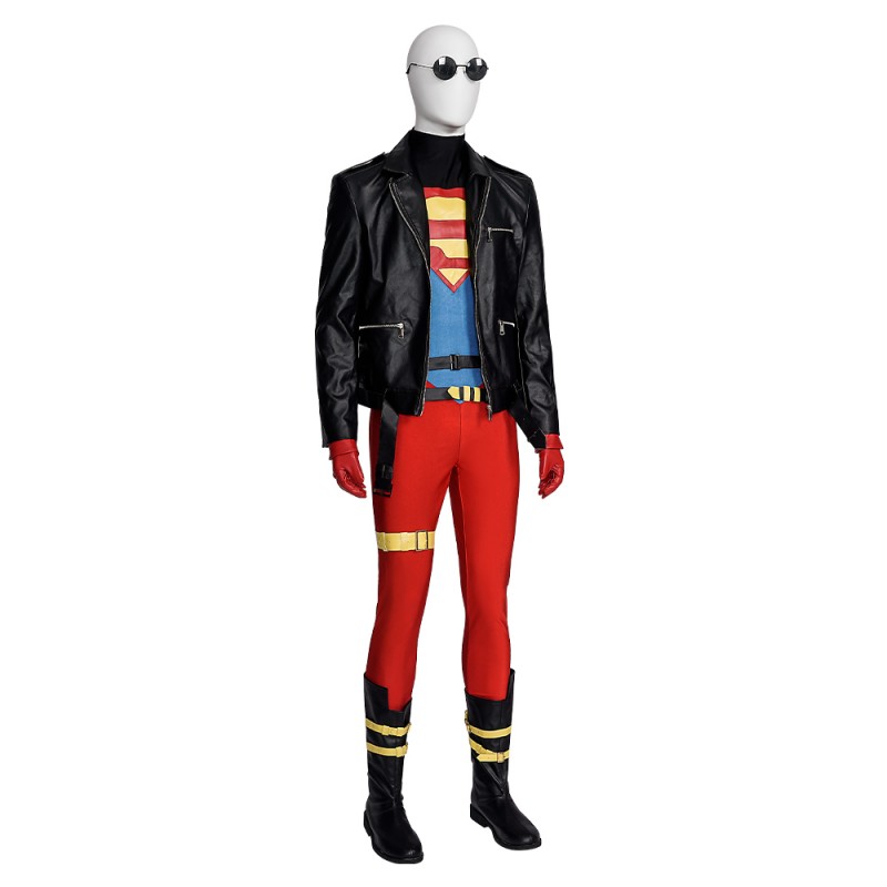 Conner Kent Cosplay Costumes Boy Jumpsuit