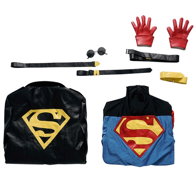 Conner Kent Cosplay Costumes Boy Jumpsuit