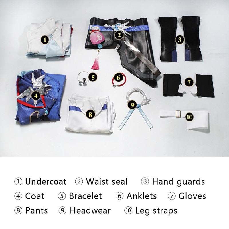 Game Honkai Star Rail Halloween Suit Yanqing Cosplay Costumes