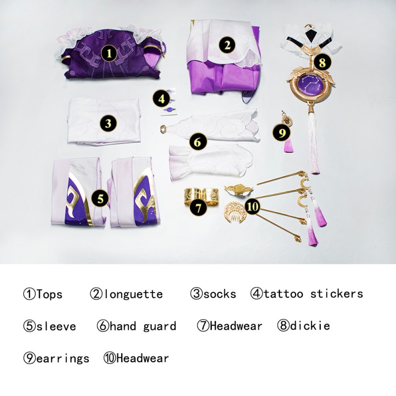 Honkai Star Rail Cosplay Costumes Fu Xuan Halloween Suits