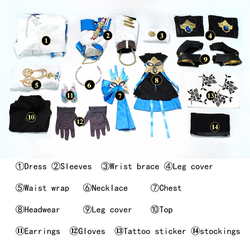 Bronya Female Cosplay Costumes from Honkai Star Rail Halloween Suit