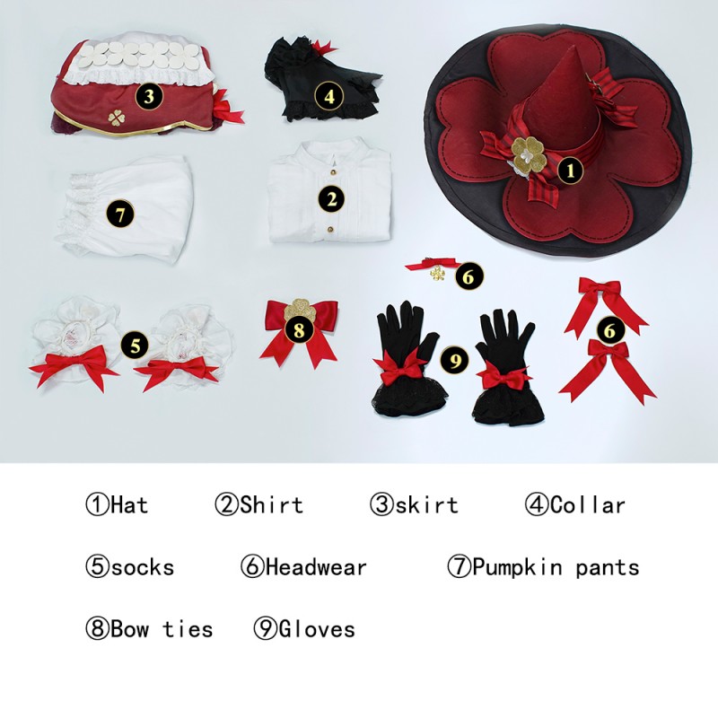 Kids Klee Cosplay Costumes Genshin Impact Halloween Suit
