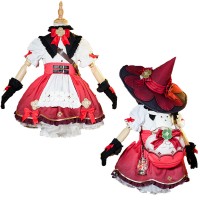 Kids Klee Cosplay Costumes Genshin Impact Halloween Suit