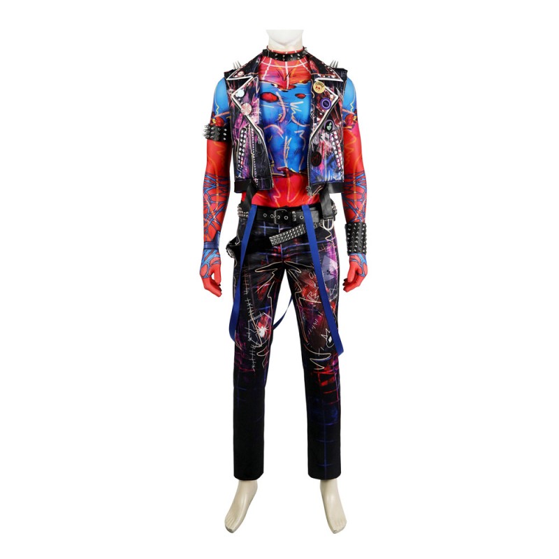 Spiderman Into the Spider-Verse Adult Halloween Suit Spider-Punk Hobart Brown Cosplay Costumes