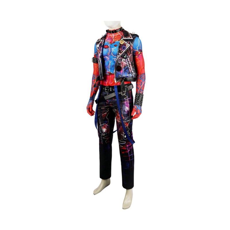 Spiderman Into the Spider-Verse Adult Halloween Suit Spider-Punk Hobart Brown Cosplay Costumes