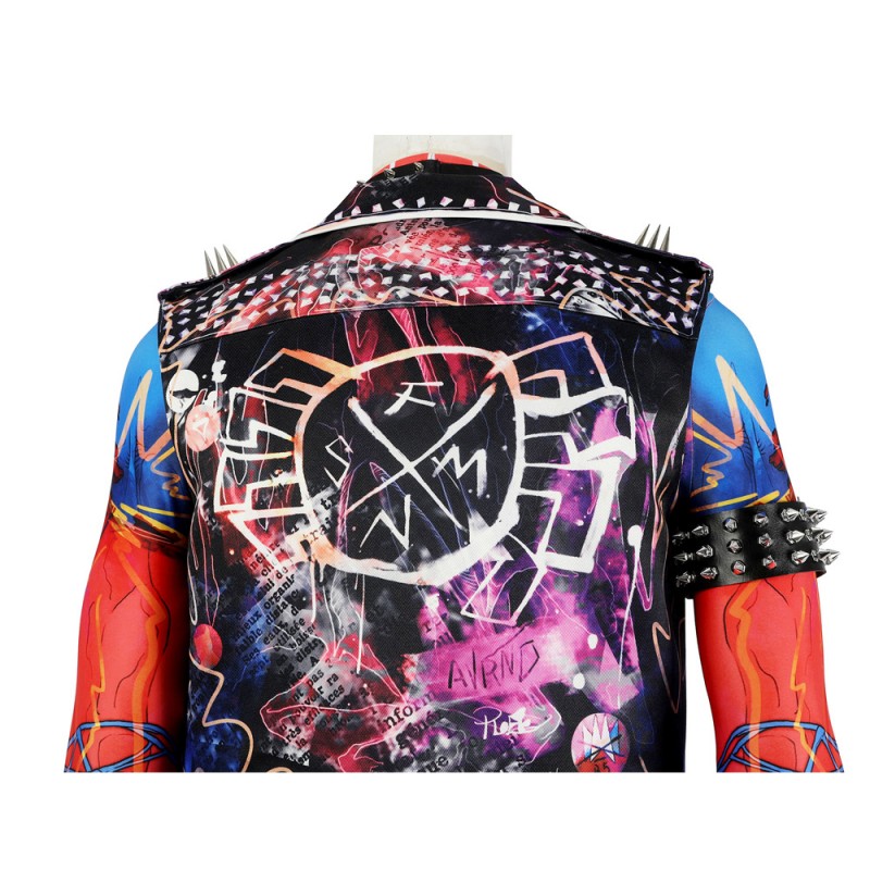 Spiderman Into the Spider-Verse Adult Halloween Suit Spider-Punk Hobart Brown Cosplay Costumes