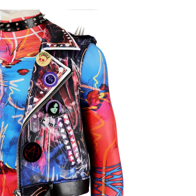 Spiderman Into the Spider-Verse Adult Halloween Suit Spider-Punk Hobart Brown Cosplay Costumes
