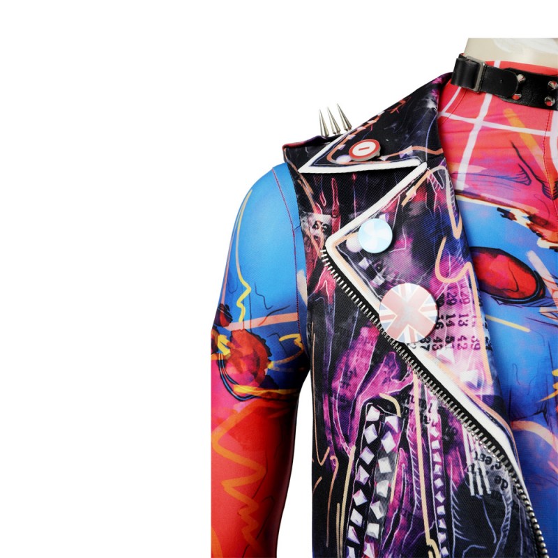 Spiderman Into the Spider-Verse Adult Halloween Suit Spider-Punk Hobart Brown Cosplay Costumes