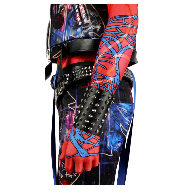 Spiderman Into the Spider-Verse Adult Halloween Suit Spider-Punk Hobart Brown Cosplay Costumes
