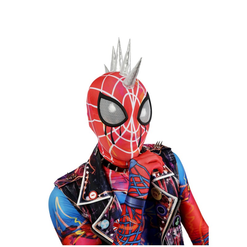 Spiderman Into the Spider-Verse Adult Halloween Suit Spider-Punk Hobart Brown Cosplay Costumes