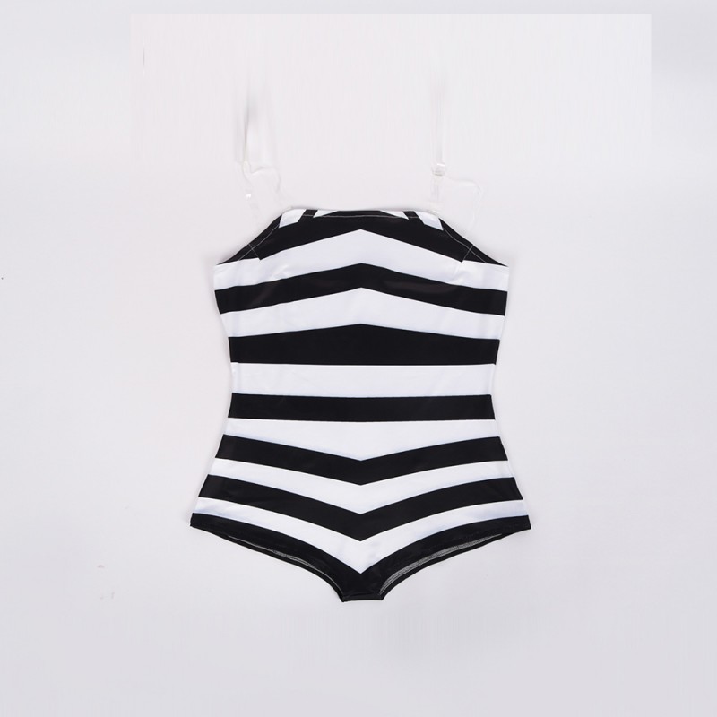 2023 Movie Margot Robbie Babi Swimsuit Black and White Halloween Cosplay Costume