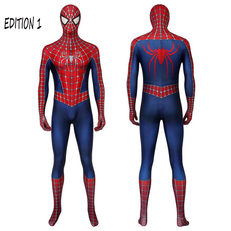 Spiderman Peter Parker Cosplay Costumes Classic Spider-Man Halloween Bodysuit Collection