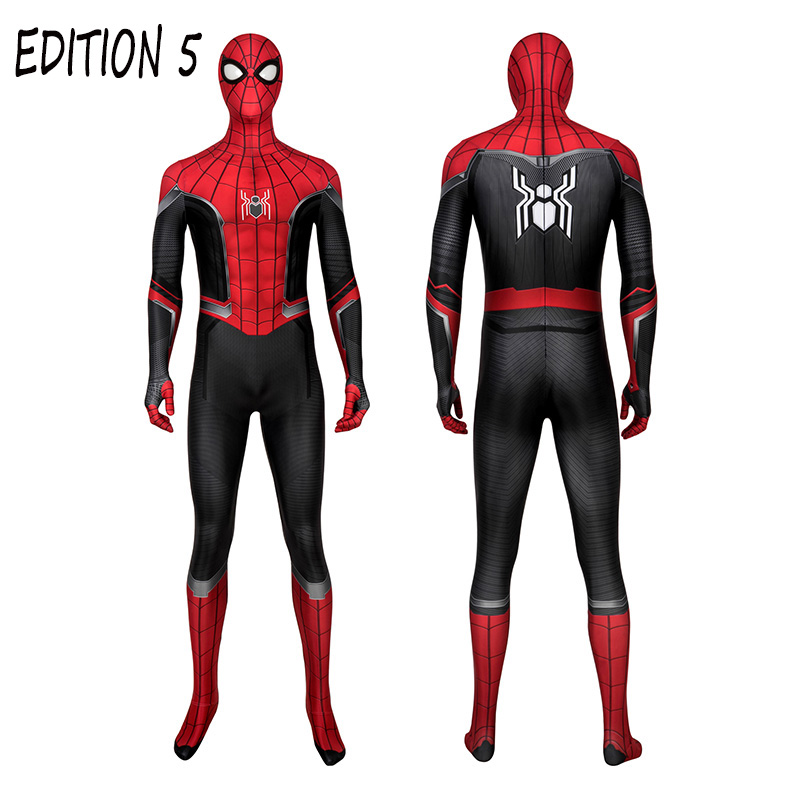 Spiderman Peter Parker Cosplay Costumes Classic Spider-Man Halloween Bodysuit Collection