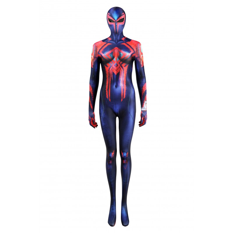 Across The Spider-Verse Spiderman Halloween Suit 2099 Miguel O'Hara Cosplay Costumes