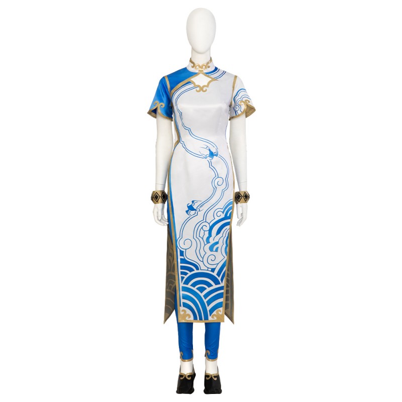 Chun Li Cosplay Costumes Female Street Fighter Halloween Dress Suit