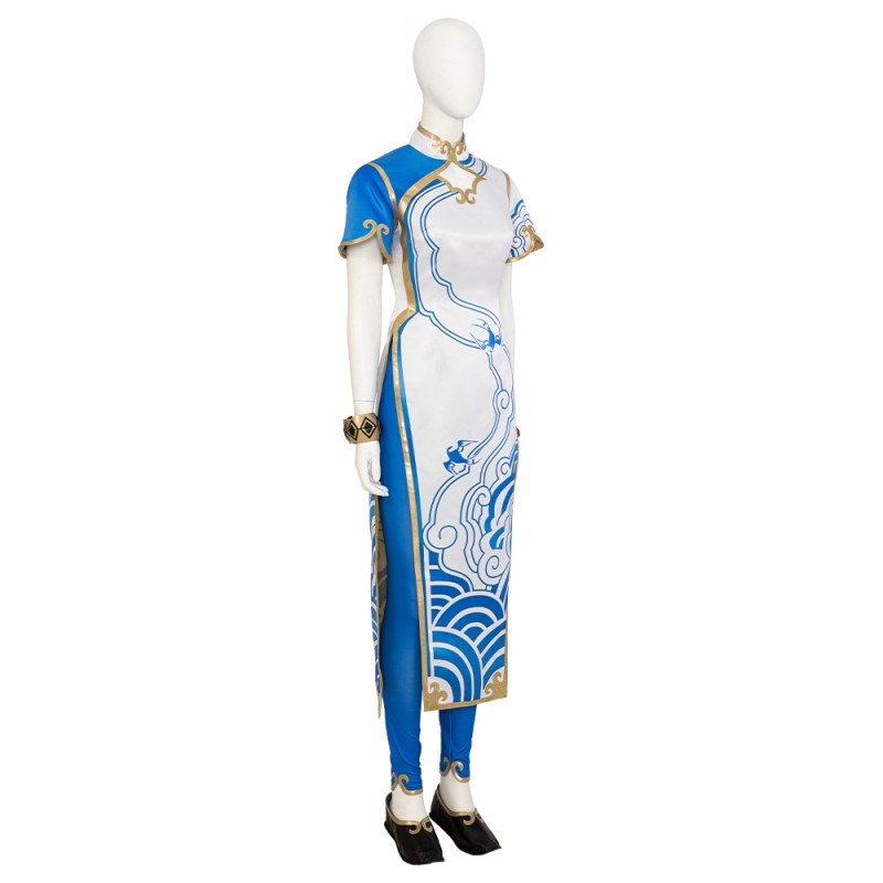 Chun Li Cosplay Costumes Female Street Fighter Halloween Dress Suit